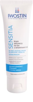 Iwostin Sensitia crema notte nutriente alle vitamine C e E per pelli sensibili e allergiche