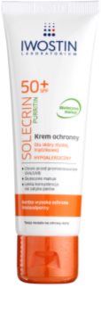Iwostin Solercin Purritin Protective Mattifying Cream for Oily Skin with Imperfections SPF 50+