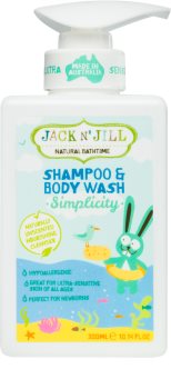 Jack N’ Jill Simplicity gel de duș și șampon delicat pentru copii 2 in 1