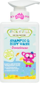 Jack N’ Jill Sweetness nežni gel za prhanje in šampon za otroke 2 v 1