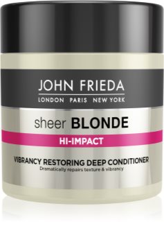 John Frieda Sheer Blonde Flawless Recovery après-shampoing régénérateur en profondeur pour cheveux blonds et méchés