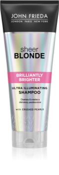 John Frieda Sheer Blonde Brilliantly Brighter sampon pentru protectia culorii parului blond stralucire de perla
