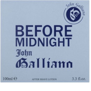 John Galliano Before Midnight lozione after shave per uomo 100 ml