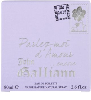 John Galliano Parlez Moi d'Amour Encore Eau de Toilette für Damen 80 ml