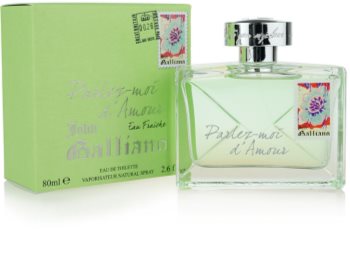 John Galliano Parlez-Moi d'Amour Eau Fraîche eau de toilette pentru femei 80 ml
