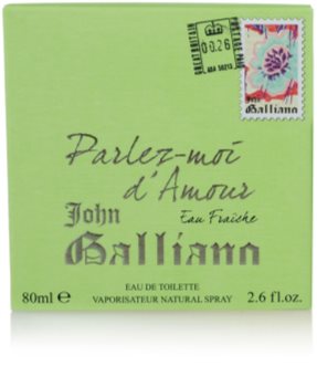 John Galliano Parlez-Moi d'Amour Eau Fraîche eau de toilette pentru femei 80 ml