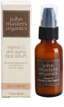 John Masters Organics Dry to Mature Skin odmładzające serum do twarzy z witaminą C