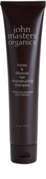 John Masters Organics Honey & Hibiscus szampon odbudowujący włosy do wzmocnienia włosów