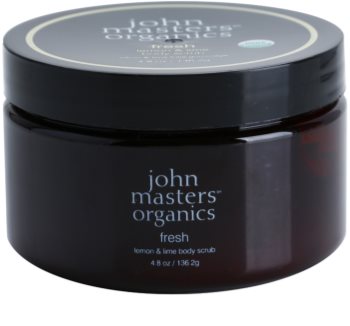 John Masters Organics Lemon & Lime osvěžující tělový peeling pro jemnou a hladkou pokožku