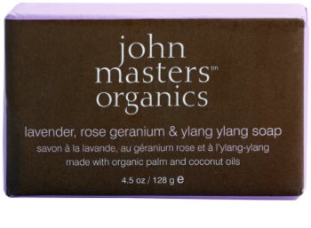 John Masters Organics Lavender Rose Geranium & Ylang Ylang hydratačné mydlo na tvár a telo