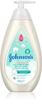 Johnson's Baby Cottontouch bublinková koupel a mycí gel 2 v 1