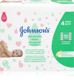 Johnson's Baby Skin Protect sanfte Feuchtigkeitstücher für Kleinkinder