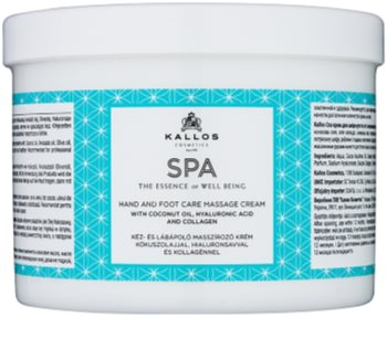 Kallos Spa creme de massagem para pés e mãos
