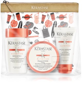 Kérastase Nutritive Travelpouch Cosmetica Set voor Droog en Normaal Haar