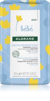 Klorane Bébé Calendula hranilno milo za otroke od rojstva