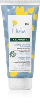 Klorane Bébé Calendula очищуючий крем для сухої та дуже сухої шкіри