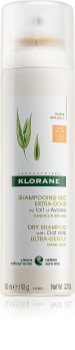 Klorane Oat Milk champô seco para cabelo escuro