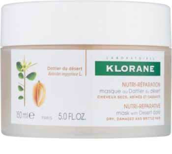 Klorane Desert Date mascarilla nutritiva para cabello castigado y quebradizo