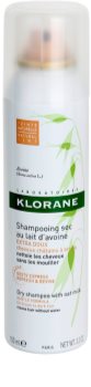 Klorane Lait d'avoine shampoing sec pour cheveux bruns à foncés