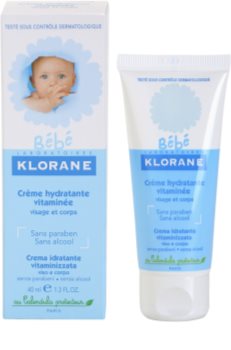 Klorane Bébé vlažilna krema za obraz in telo