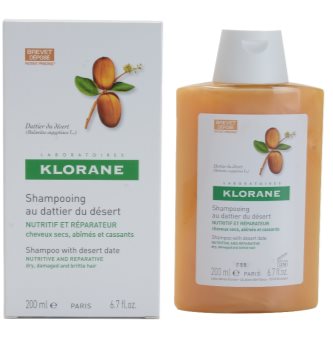 Klorane Desert Date champú para cabello castigado y quebradizo