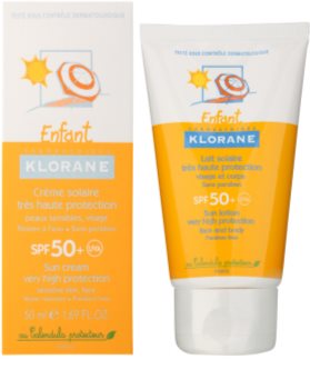 Klorane Kids leite protetor para rosto e corpo SPF 50+