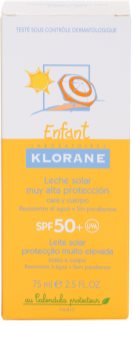 Klorane Kids lapte de protectie pentru fata si corp SPF 50+