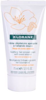 Klorane Hygiene et Soins du Corps creme depilatório calmante para rosto e zonas sensíveis