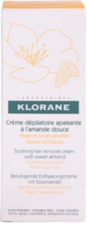 Klorane Hygiene et Soins du Corps creme depilatório calmante para rosto e zonas sensíveis