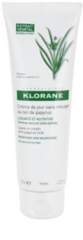 Klorane Papyrus creme sem enxaguar para alisamento e nutrição de cabelo seco e rebelde