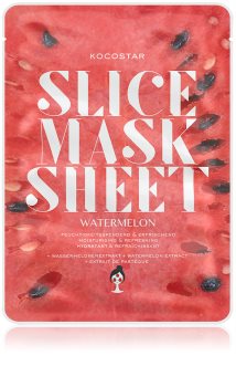 KOCOSTAR Slice Mask Sheet Watermelon Uppljusande och fuktgivande arkmask