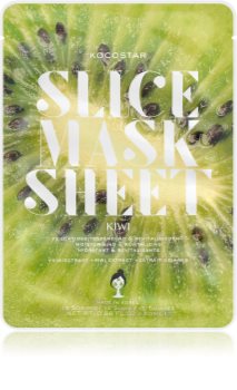 KOCOSTAR Slice Mask Sheet Kiwi sheet maska za blistav ten s vitaminom C