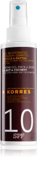 Korres Walnut & Coconut olio abbronzante in spray SPF 10