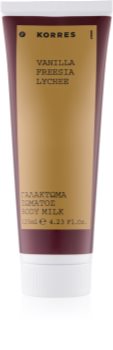 Korres Vanilla, Freesia & Lychee lapte de corp pentru femei 125 ml