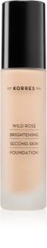 Korres Wild Rose podkład rozświetlający dający naturalny efekt SPF 15