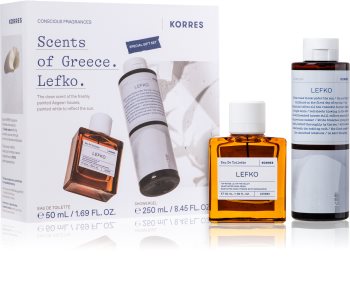 korres lefko woda toaletowa 50 ml   zestaw