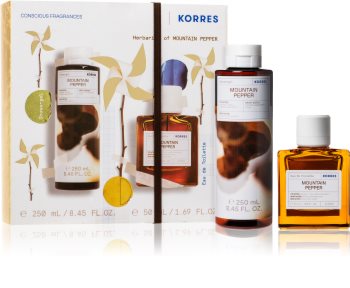korres mountain pepper woda toaletowa 50 ml   zestaw 