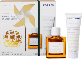 korres white tea woda toaletowa 50 ml   zestaw 