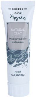 Korres Natural Clay globoko čistilna maska