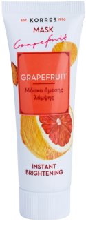 Korres Grapefruit mascarilla iluminadora con efecto instantáneo