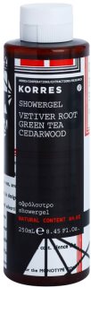 Korres Vetiver Root, Green Tea & Cedarwood gel de ducha para hombre 250 ml