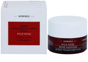 Korres Wild Rose posvetlitvena in vlažilna krema za mastno in mešano kožo