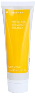 Korres White Tea, Bergamot & Freesia telové mlieko unisex 125 ml