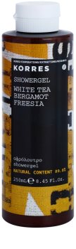 Korres White Tea, Bergamot & Freesia gel de ducha unisex 250 ml