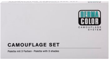 Kryolan Dermacolor Camouflage System paleta 3 korektorů se zrcátkem a aplikátorem