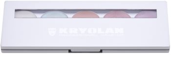 Kryolan Basic Face & Body paleta osvetljevalcev za obraz in telo 5 barv z ogledalom in aplikatorjem