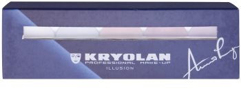 Kryolan Basic Face & Body bőrvilágosító 5 színű paletta arcra és testre tükörrel és aplikátorral