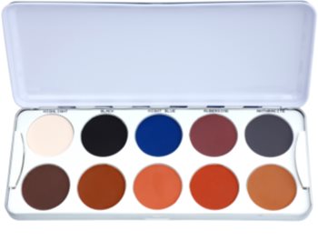 Kryolan Basic Eyes Eyeshadow Palette with 10 Shades