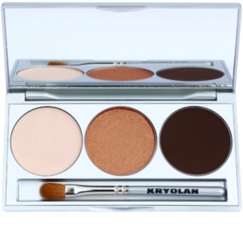 Kryolan Basic Eyes paleta senčil za oči z ogledalom in aplikatorjem