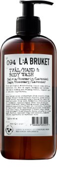 L:A Bruket Body Flüssigseife mit Salbei, Rosmarin und Lavendel für Hände und Körper
